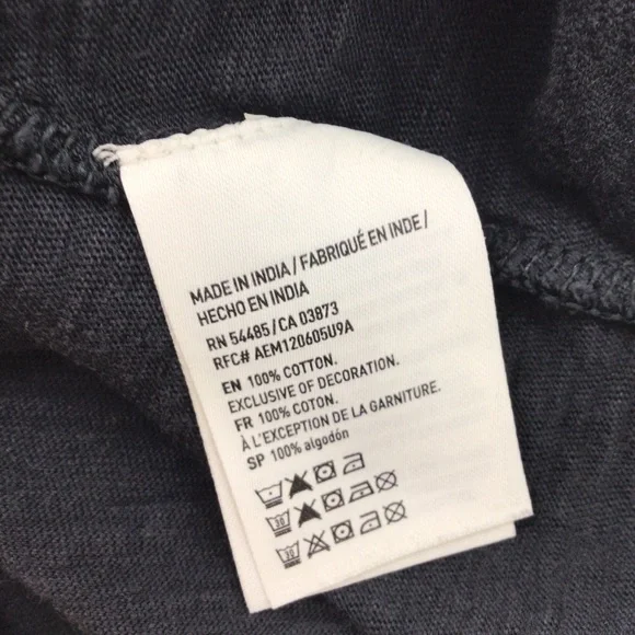 American Eagle Black Embroidered Cold Shoulder Top - Picture 3 of 3